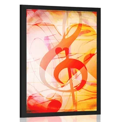Plakat ljubezen do glasbe - 30x45 no frame