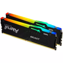 DIMM DDR5 64GB (2x32GB kit) 6000MT/s KF560C36BBEAK2-64 FURY Beast RGB EXPO
