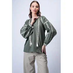 Trend Alacati Stili Ženska bluza Alc-X15047, Kaki