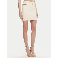 Elisabetta Franchi Mini krilo GO-T03-51E2 Écru Regular Fit