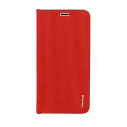 Havana Premium preklopna torbica Samsung Galaxy A7 2018 A750-carbon rdeča
