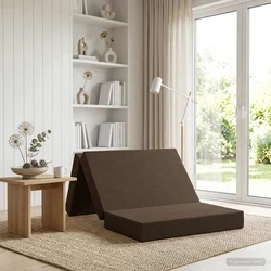 Sofa na razvlačenje 90 x 67 x 45 cm Sivosmeđa