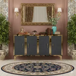 HANAH HOME Komoda Tuna 120 Anthracite Gold