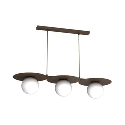 Luster FLAT na sajli, 3xE27/15W/230V, braon