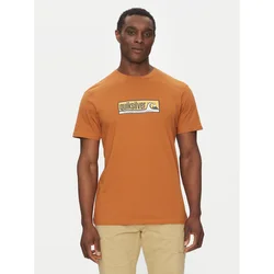 Quiksilver Majica EQYZT08040 Rjava Regular Fit