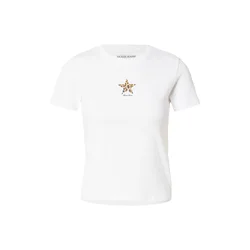GUESS JEANS Majica CHEETAH STAR rjava / črna / bela
