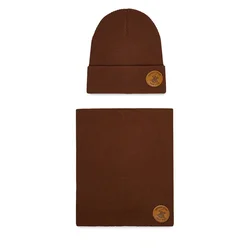 Beverly Hills Polo Club Komplet kapa in bandana CEO-BHPC-ACCCS-02 Rjava