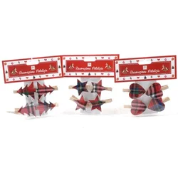 Viter novogodišnje štipaljke tartan 1/4 ( 51442 )