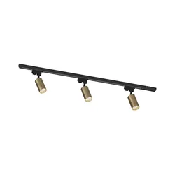 Zuma Line 3552 - Spot svetlo za šinski sistem TUBE 3xGU10/35W/230V crna/zlatna
