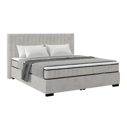 Box Krevet Maya C 200/200 cm , svetlosiva