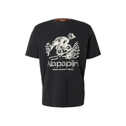 NAPAPIJRI Majica S-CABIN črna/naravno bela