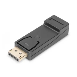 DisplayPort adapter, DP - HDMI type A M/F, w/interlock, DP 1.1a, Full HD, bl