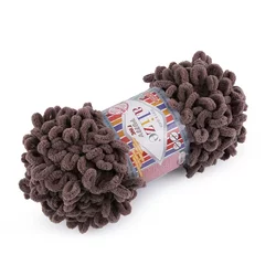 Alize Pletena preja Puffy Fine 100 g - (305) rjava