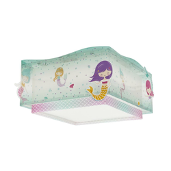 Dalber 63446 - Dečije plafonsko svetlo MERMAIDS 2xE27/60W/230V