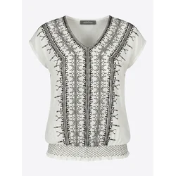 KOROSHI Bluza črna/bela
