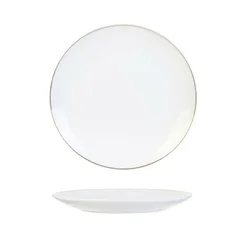 shumee Pearl Gold plošča 20 cm bela