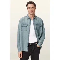 AllSaints srajca moška denim GRIBBS
