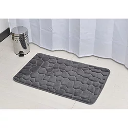 Tendance Tepih Za Kupatilo Pebble 50X80 Cm Memorijska Pena, Tamno Siva