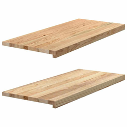 Prozorske klupice 2 kom 90x40x2 cm netretirane masivne hrast