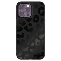 Silikonski črni ovitek za Apple iPhone 14 Pro Max - Midnight Leopard