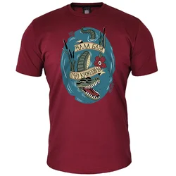 011Shop Muška majica kratkih rukava, Mala bara (DTG), Bordo