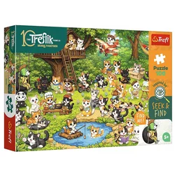 Trefl - Puzzle Išči in najdi: Mačji svet - 100 kosov