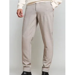 Sinsay - Slim fit chino pantalone u kariranom uzorku - svetlo siva