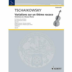 TCHAIKOVSKY:VARIATIONS ON A ROCOCO THEME OP.33 CELLO & piano