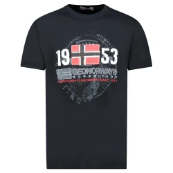 Geographical Norway Muška majica Japigal db 254, Crna