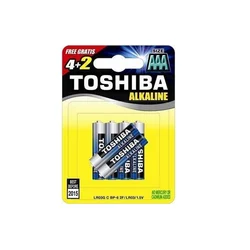 Toshiba High Power LR03 AAA alkalne baterije 4+2 gratis, 6 komada