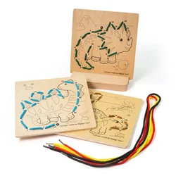 Bigjigs Toys oblačenje po številkah dinozavri