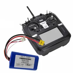 TELIT POWER Baterija li-Ion za radio odašiljač drona radiomaster TX16S i TX12S, 7.4 V, 5000 mAh, Plava