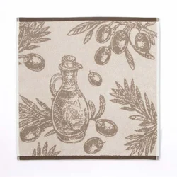 Kuhinjska brisača 50 x 50 cm, olive - bež