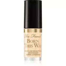 Too Faced Born This Way Super Coverage Multi-Use Concealer Travel Size dolgoobstojni korektor za polno prekrivanje odtenek Swan 2 ml