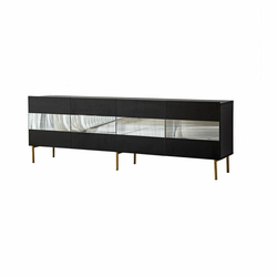 HANAH HOME TV polica Leon Gold Fume