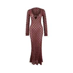 Trendyol Obleka bordo
