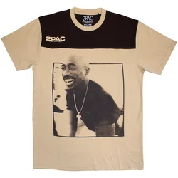2Pac Majica Colour Block Unisex Brown & Sand S