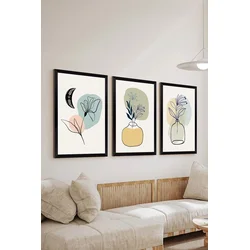Wallity Dekorativna slika Artsycllct18, 33x48cm, 3 dela