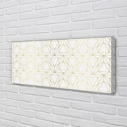 tulup.si Slika na platnu Obrisi trikotnikov 140x70 cm