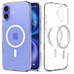 Maska za iPhone 16 clear Spigen Liquid Crystal Mag MagSafe