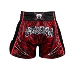 Venum Muški šorts Wolf Atak Muay Thai Šorc, Crno-crveni