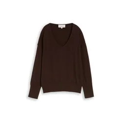 TOM TAILOR Pulover temno rjava