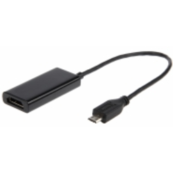 Gembird A-MHL-003 cable interface/gender adapter Micro USB HDMI Black