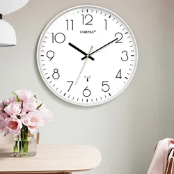 Compas Zidni sat C6219B, 35 cm, Beli