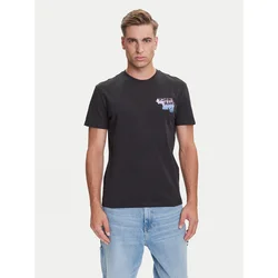Tommy Jeans Majica azur/majnica/roza/črna