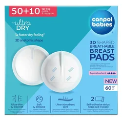 CANPOL BABIES TUFERI ZA GRUDI 3D ULTRA UPIJAJUCI - WHITE (60KOM) 1/652