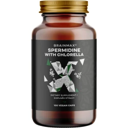 BrainMax Spermidine Chlorella, 100 rastlinskih kapsul