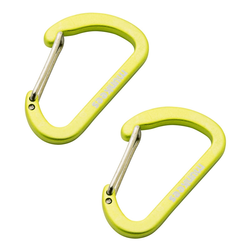 MUNKEES KARABINER CARABINER FLAT WIRE GATE 4 X 40 MM GREEN