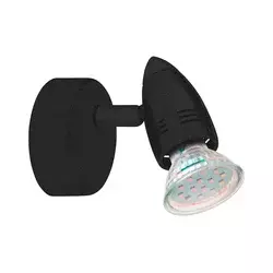 Eglo 780443 - LED zidno spot svetlo SABADELL 1xGU10/2,8W/230V 3000K crna
