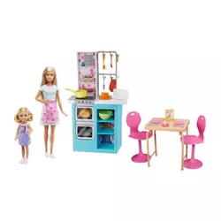 MATTEL Igračka lutke Barbie u kuhinji HBX03
